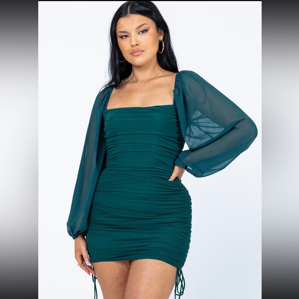 Princess Polly Aleena mini green dress